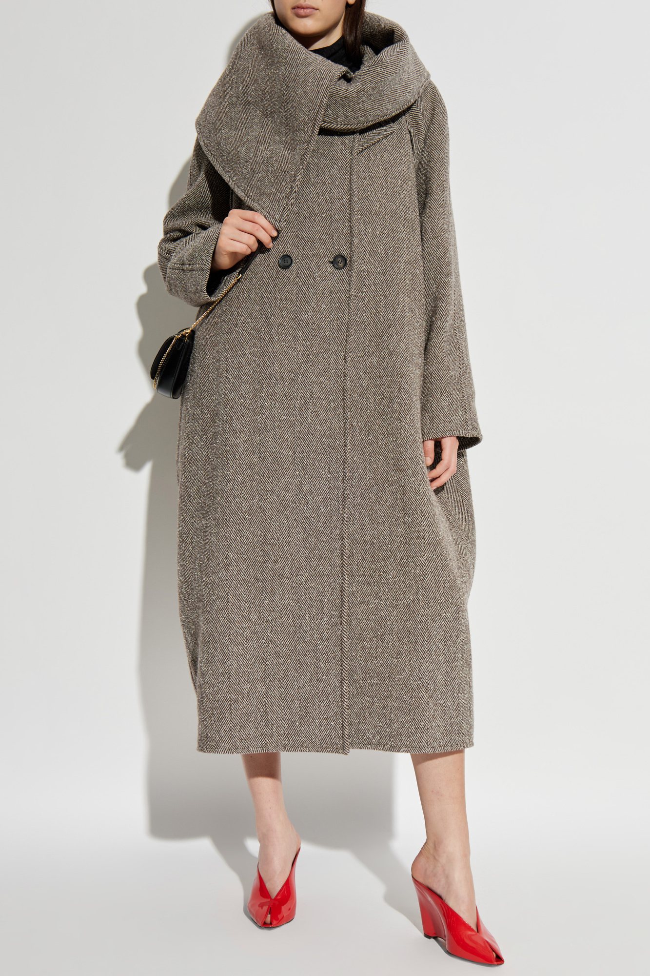 FERRAGAMO Wool coat with belt | Women's | Vitkac